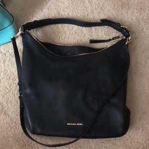 Black leather Michael Kors shoulder/crossbody bag